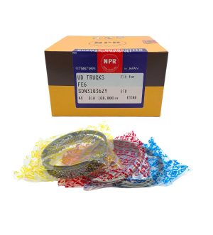 Anillos Motor Diesel 108mm 3-2-4 Conico (Trapesoidal) (6 Cil.) Marca NPR